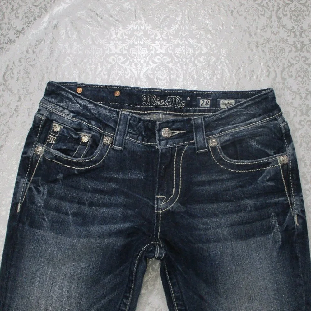 MISS ME Bermuda Denim Shorts Size 28